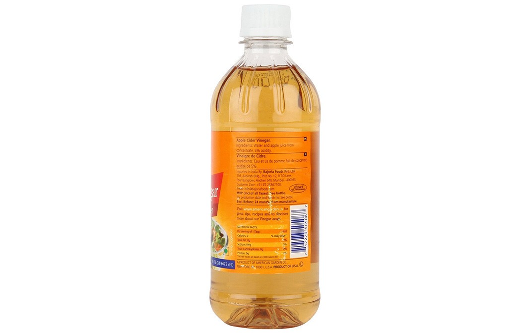 American Garden Natural Vinegar Apple Cider   Bottle  473 millilitre